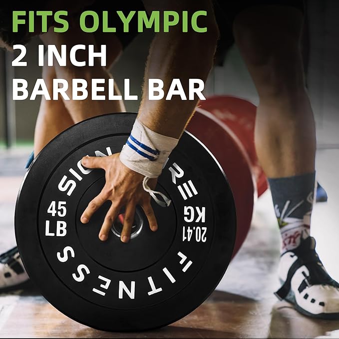 Olympic Bumper Plates Set, 2" Weight Plates for Strength Training & Weightlifting, Paris or Set or Set with Barbell, Multiple Options-StrideForce Fitness