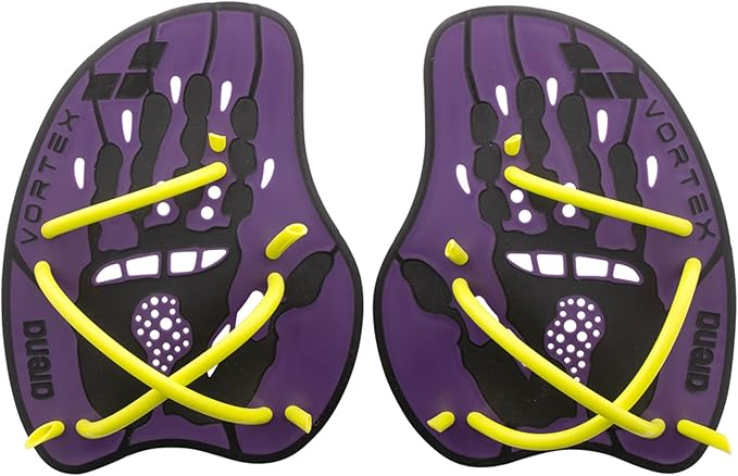 Arena Unisex Adult Vortex Evolution Swimming Hand Paddles for Women and Men Adjustable Straps Curved Design-StrideForce Fitness