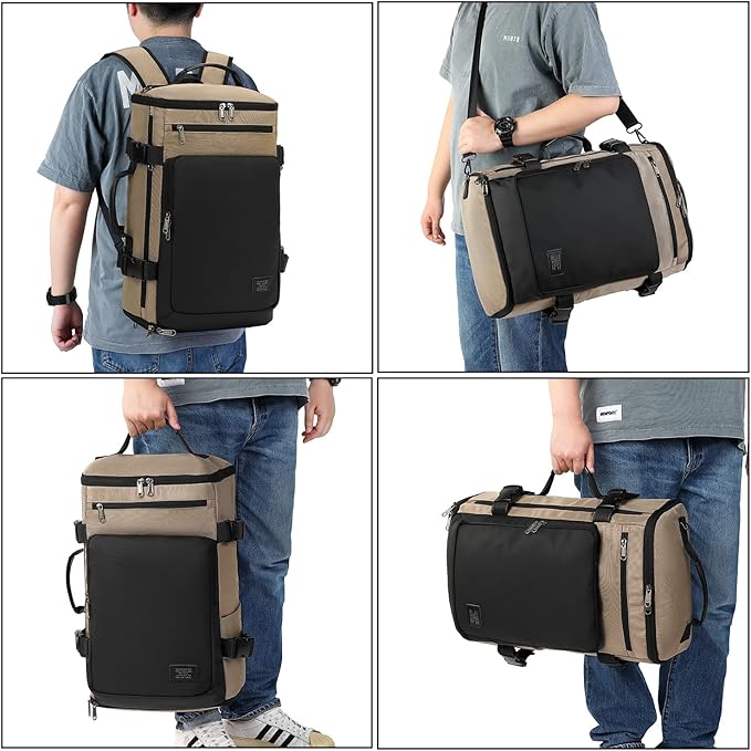 Kalesi Gym Duffle Bag Backpack 4-Way Waterproof with Shoes Compartment for travel Sport Hiking laptop-StrideForce Fitness