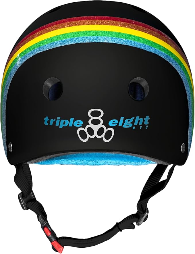 Triple Eight Certified Sweatsaver Helmet for Skateboarding, BMX, Roller Derby, Roller Skating, Inline Skating, Scooter and Bike-StrideForce Fitness