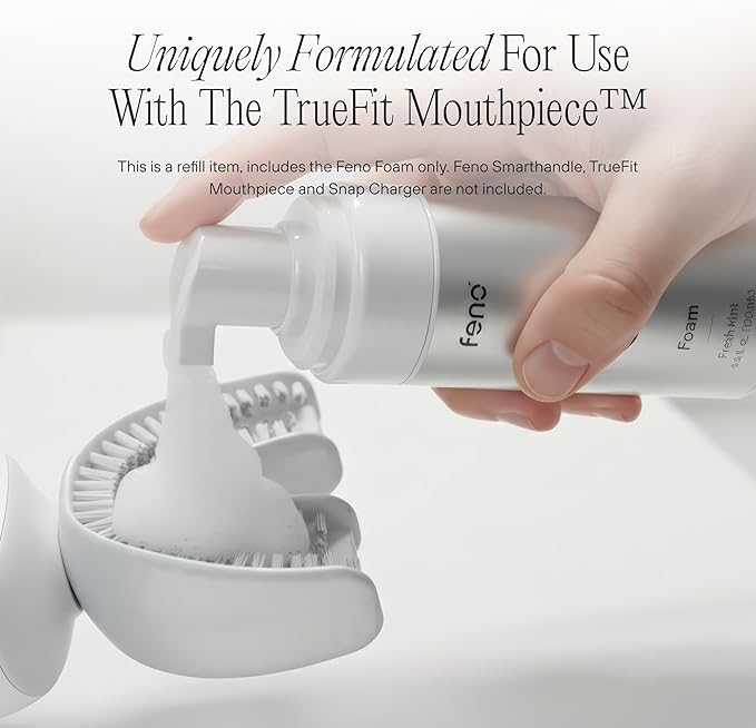 3Pcs Feno Foam Toothpaste with Xylitol & Wild Mint - Fluoride Free Toothpaste for Adults, Gentle on Enamel, Fresh Breath, Ideal for Sensitive Teeth & Travel Oral Care, 3.4 Fl oz