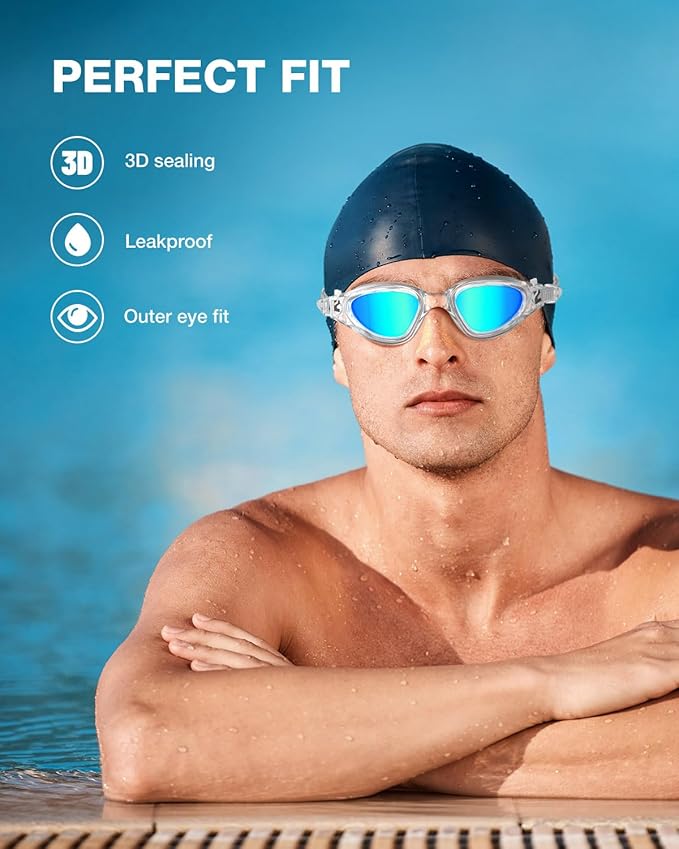 ZIONOR Swim Goggles, G1 SE Swimming Goggles Anti-fog for Adult Men Women-StrideForce Fitness