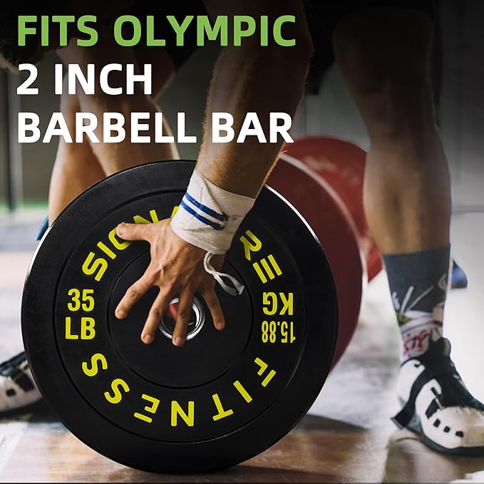 Olympic Bumper Plates Set, 2" Weight Plates for Strength Training & Weightlifting, Paris or Set or Set with Barbell, Multiple Options-StrideForce Fitness