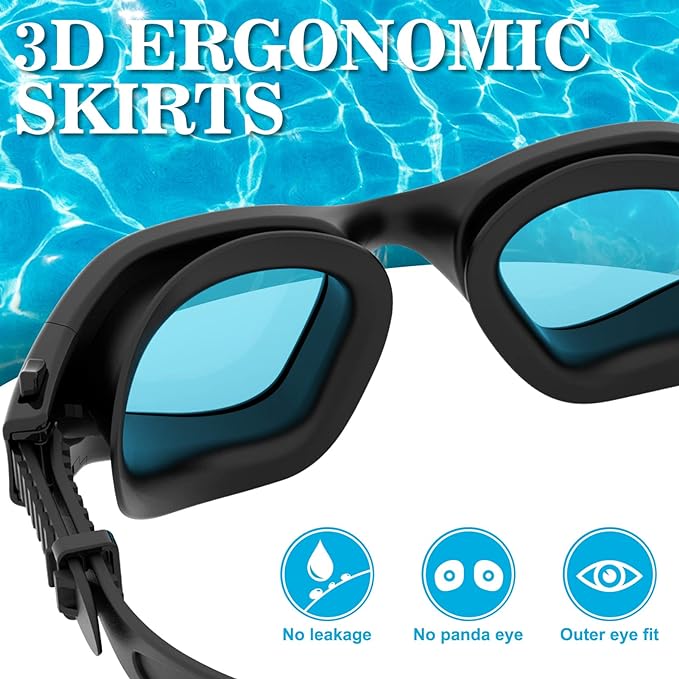 WIN.MAX Polarized Swimming Goggles Swim Pool Goggles Anti Fog Anti UV No Leakage Clear Vision for Men Women Adults Teenagers-StrideForce Fitness