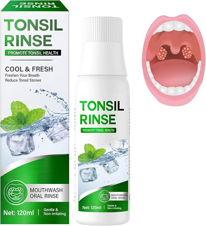 Tonsil Stone Remover Mouthwash - Alcohol-Free Oral Rinse to Soothe Tonsils and Combat Bad Breath, 4 Fl Oz