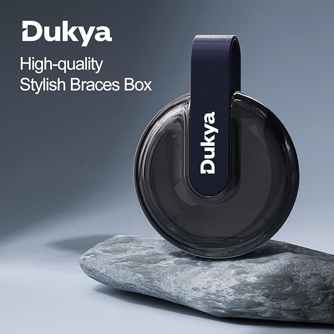 Retainer Case - mouth guard and Orthodontic Aligner Case, Adjustable air holes, Fashion, Multifunctional Portable Box - Obsidian Blue