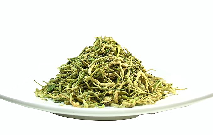 Greenhilltea traditional health herbs, Premium Honeysuckle buds, honey suckle tea NO GMO, NO Additives, Caffeine free dried herbal tea 5 OZ-StrideForce Fitness
