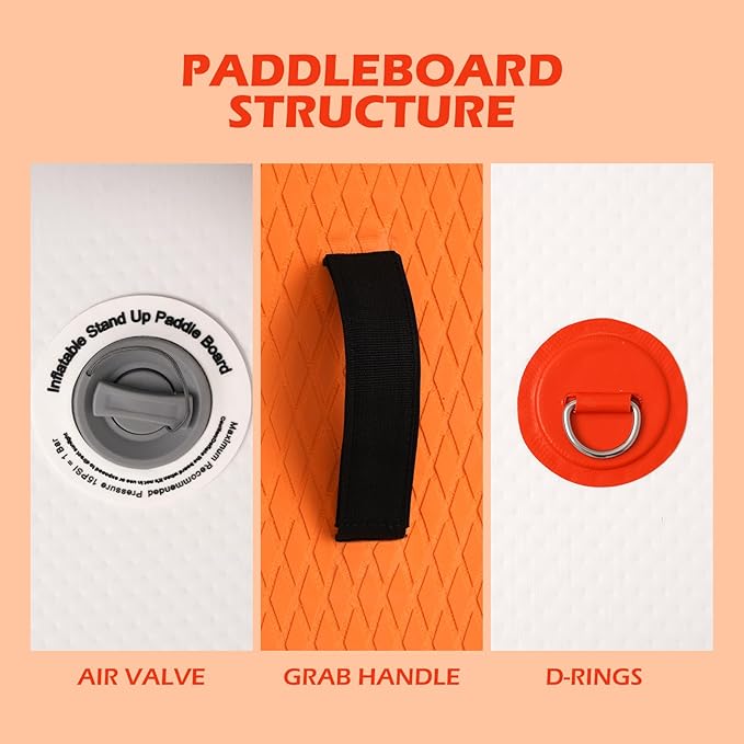 FunWater Inflatable Ultra-Light Stand Up Paddle Board for All Skill Levels with Premium SUP Paddleboard Accessories,Non-Slip Comfort Deck for Youth & Adults-StrideForce Fitness