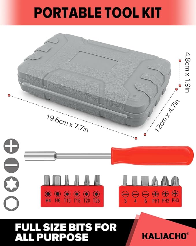 24pcs Home DIY Tool Kit for Household, Office & Garage - General Repair Small Hand Tool Set with Storage Case-StrideForce Fitness