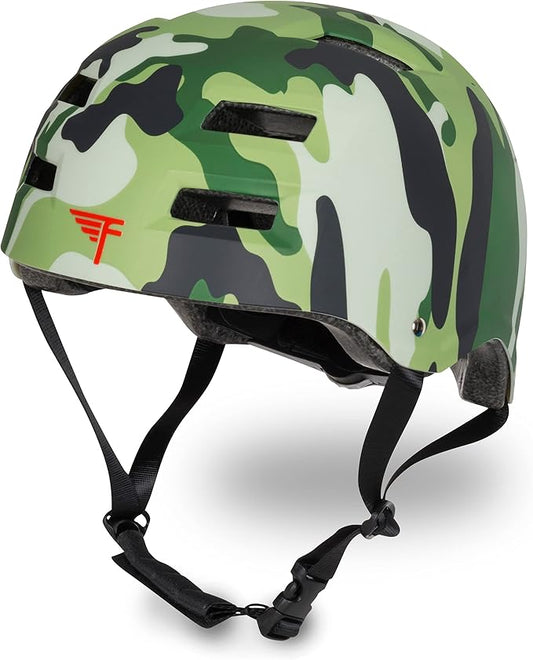 Flybar Bike Helmet- Multi Sport Dual Certified Adjustable Dial, Lightweight Skateboard Helmet, Roller Skating, Pogo, Electric Scooter, Snowboard, Boys and Girls Kids- Adults Helmets-StrideForce Fitness