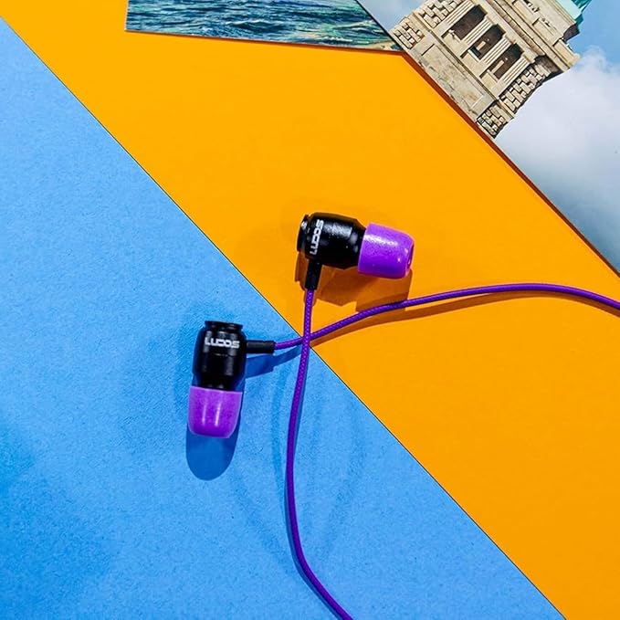 LUDOS Clamor USB C Headphones for iPhone 16 15 Pro Max Plus iPad Pro, 5 Years Warranty, USB-C Earbuds for Samsung Galaxy S24 S23 Ultra S22 S21 FE S20 A55 A54 A53, USB Type C Earphones - Purple-StrideForce Fitness