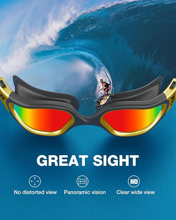 ZIONOR Swim Goggles, G1 MAX Polarized Anti-Fog Swimming Goggles for Men Women-StrideForce Fitness