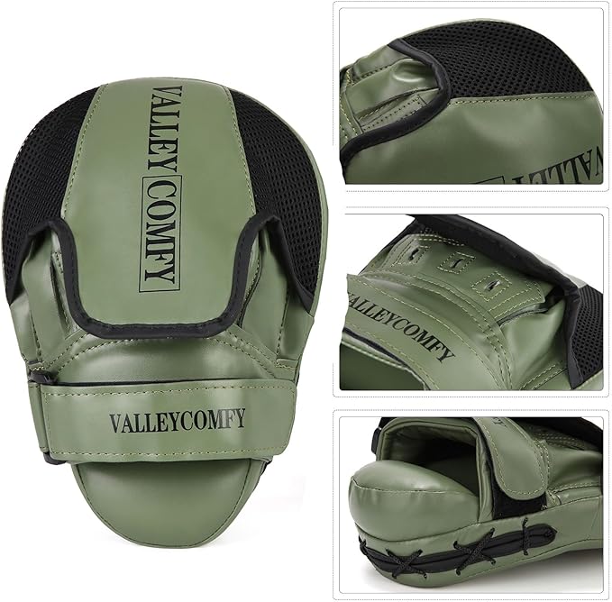 Valleycomfy Boxing Punching Mitts,Boxing Pads Mitts for Men,Ideal for Boxing Training,Kickboxing,Martial Arts-StrideForce Fitness
