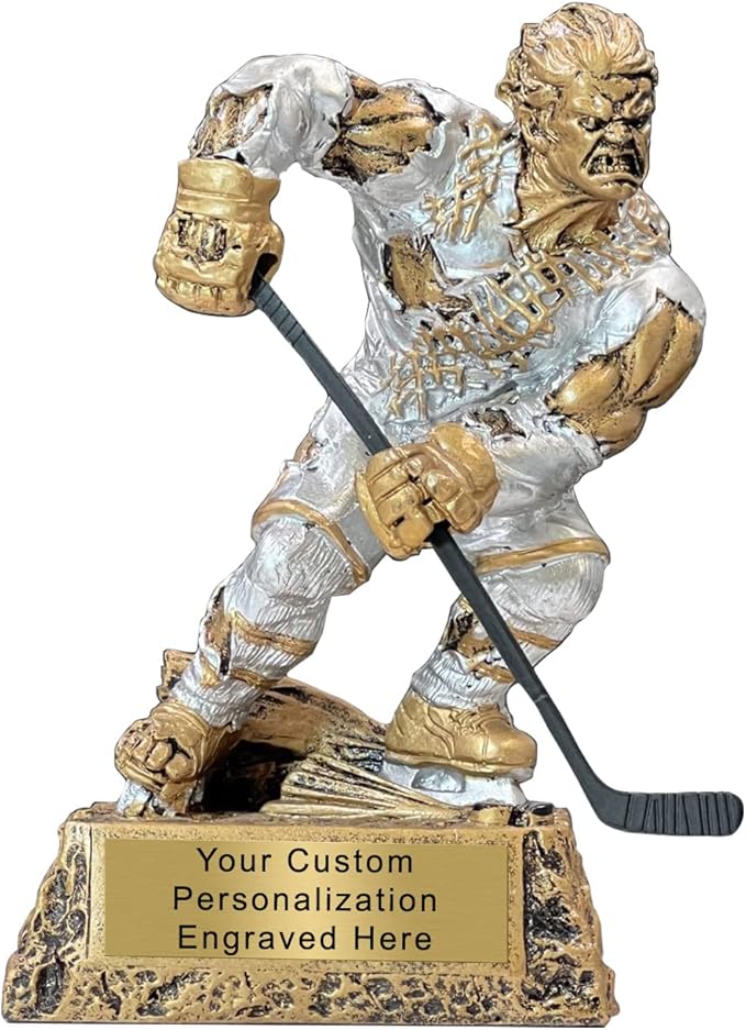 Monster Hockey Trophy - 6.50 inch Action Hockey Trophy with Custom Plate-StrideForce Fitness