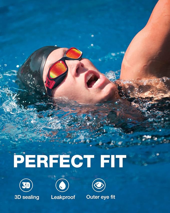 ZIONOR G1 Polarized Swimming Goggles for Unisex Adult Women Anti Fog 100% Anti UV Diving Goggles-StrideForce Fitness