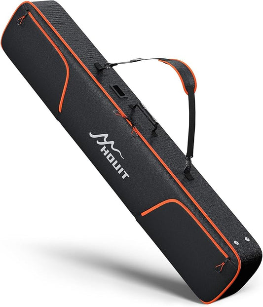 Padded Snowboard Bag, Waterproof Snowboard Travel Bags for Air Travel Flying - 1680D Reinforced, with Mesh Pocket, Ski Pole Pocket-StrideForce Fitness