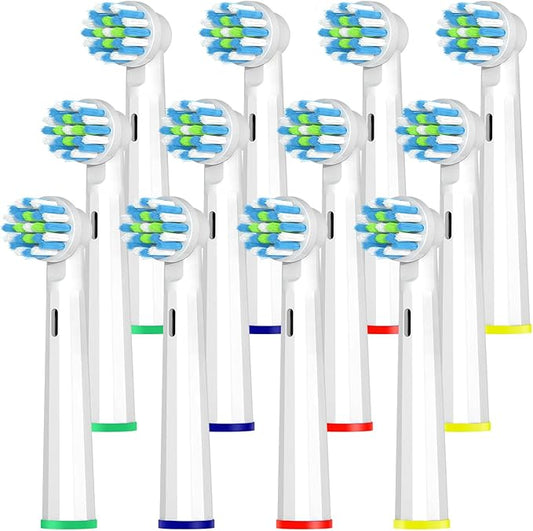 12PCS Gum Care Replacement Toothbrush Heads Compatible with Oral B Braun,Electric Toothbrush Brush Heads Compatible with Oral B Replacement Heads Refill Pro 1000/9600/500/3000 /1500