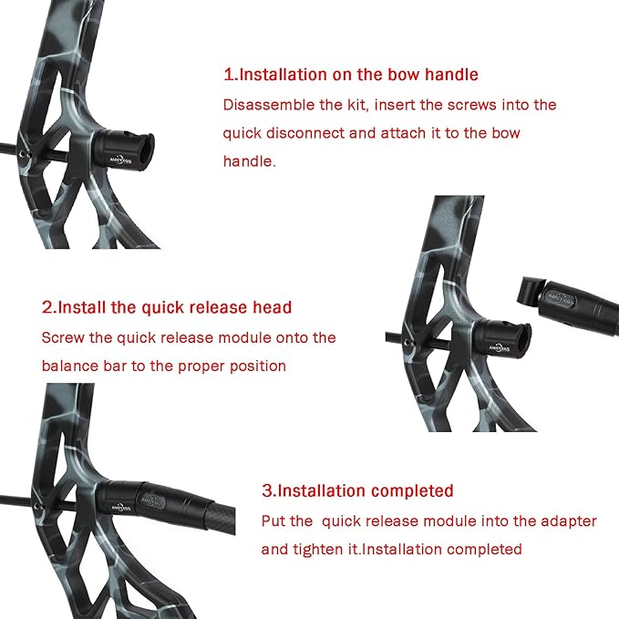 Bow Stabilizer Quick Disconnect, 0/5/8/10 Degree Quick Disconnect-StrideForce Fitness