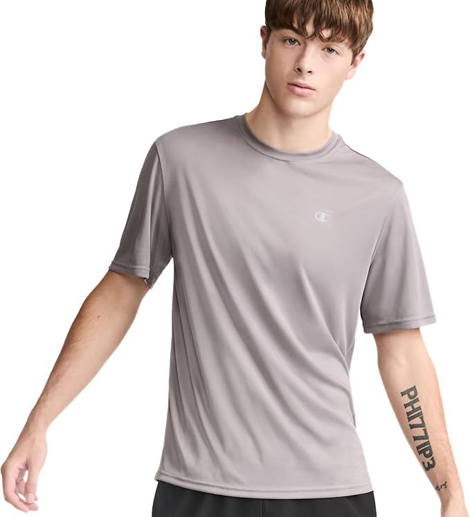 Champion Men's T-shirt, Sport Tee, Moisture Wicking, Anti Odor, Athletic T-shirt for Men (Reg. Or Big & Tall)-StrideForce Fitness