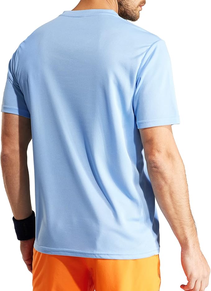 MIER Men's Quick Dry Workout Shirts Moisture Wicking Running Athletic Performance T-Shirts Recycled Polyester Top Tee-StrideForce Fitness