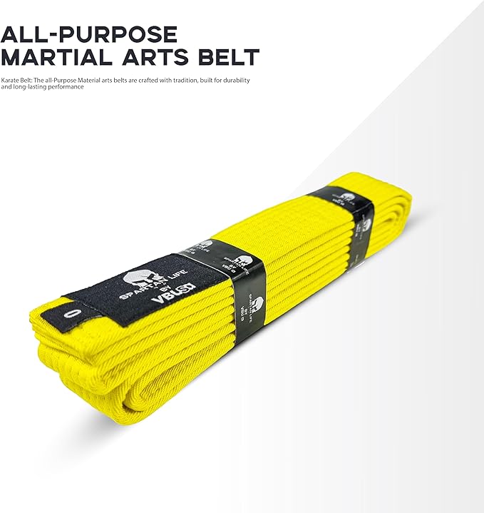 Karate Belt, All-Purpose Martial Arts Belt, Judo, Taekwondo Belt, Durable MMA Color Rank TKD Belt Size 0-6.-StrideForce Fitness