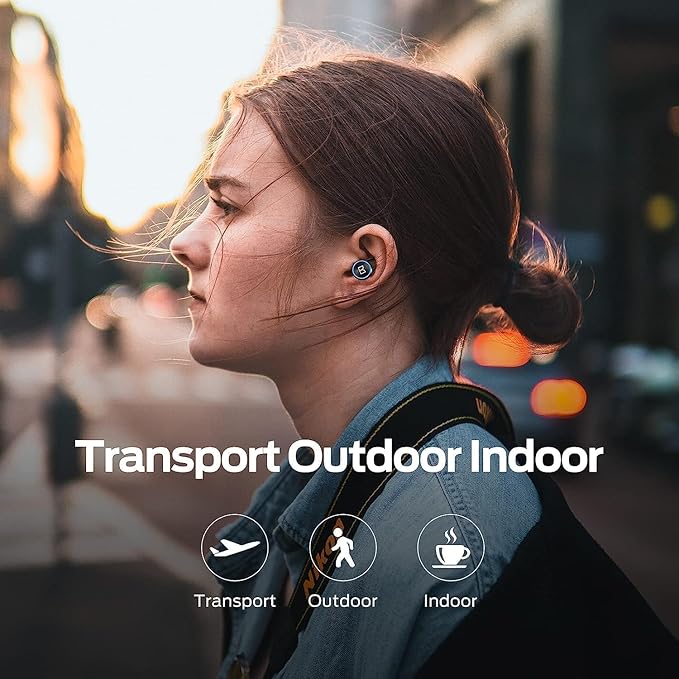 Monster Clarity 101 AirLinks Wireless Earbuds, Bluetooth 5.0 in-Ear Headphones with Charging Case, Stereo Earphones Deep Bass Sound, IPX5 Waterproof, Built-in Mic, Clear Call, Secure Fit for Sports-StrideForce Fitness