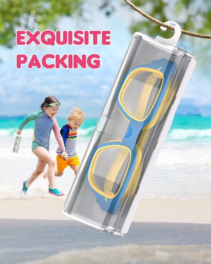 Kids Swim Goggles,Swimming Goggles for Kids 6-14, Anti-Fog UV Protection Pool Glasses for Boys Girls-StrideForce Fitness