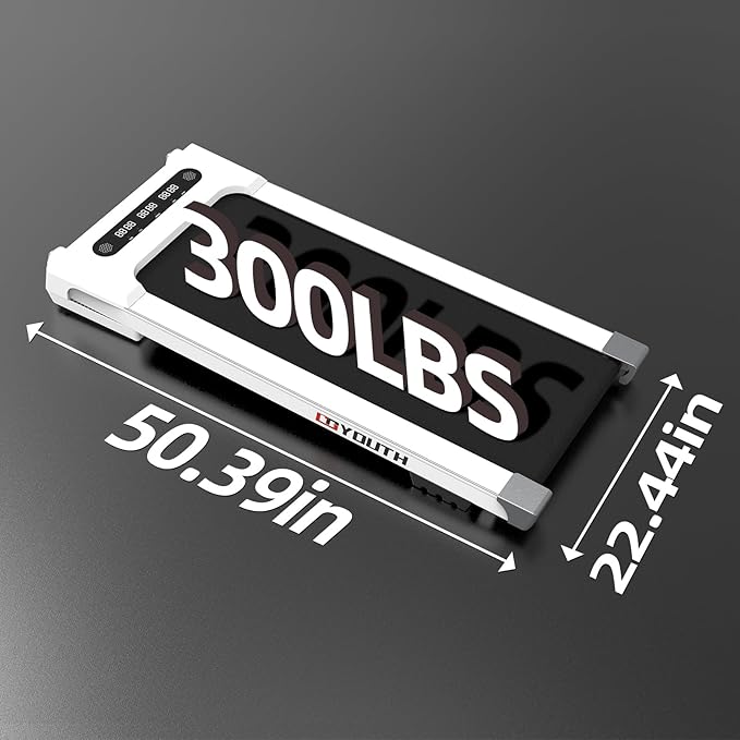 GOYOUTH 2 in 1 Under Desk Electric Treadmill Motorized Exercise Machine with Wireless Speaker, Remote Control and LED Display, Walking Jogging Machine for Home/Office Use-StrideForce Fitness