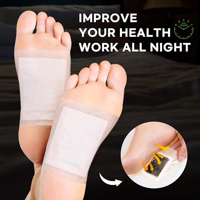 Premium Deep Cleansing Foot Patches Pads: Bamboo Wood Ginger Feet Pads for Promoting Daily Relaxation and Sleeping 30 Packs-StrideForce Fitness