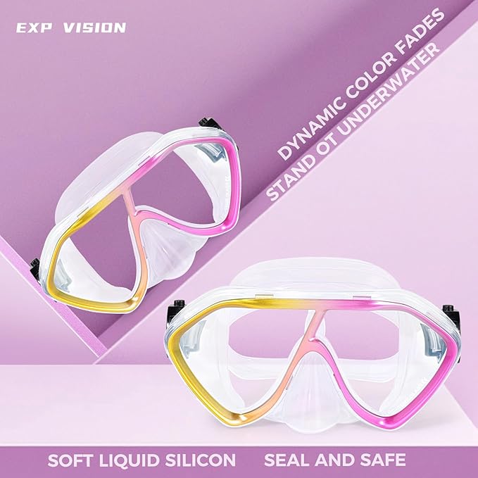 Scuba Diving Mask for Adults - Premium Anti-Fog Snorkeling Mask Comfortable & Leak-Proof Swim Goggles with Nose Cover for Scuba Diving, Snorkeling & Underwater Adventures-StrideForce Fitness