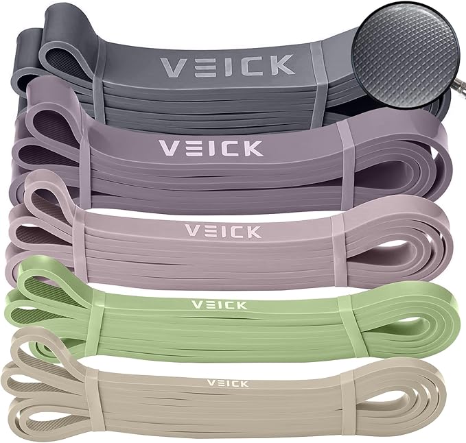 VEICK Resistance Bands for Working Out, Exercise Bands, Workout Bands, Pull Up Assistance Bands, Long Heavy Stretch Bands Set for Men and Women, Power Weight Gym at Home Fitness Equipment-StrideForce Fitness