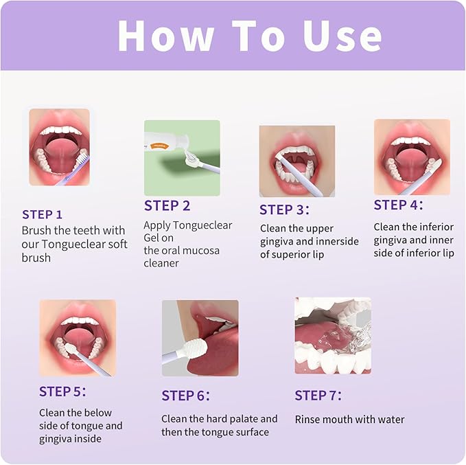 Toddler Tongue Scraper and Training Toothbrush Kit, Tongue Cleaner Combo for Toddlers, Toddler Toothbrush Ages 4-8