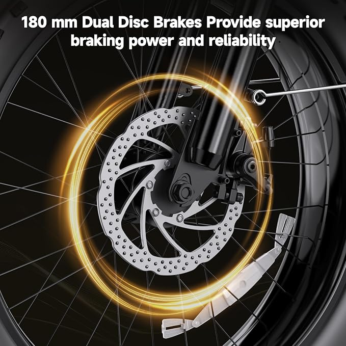 Electric Bike for Adults 20" Fat Tire,750W Motor 52V 13AH Removable Battery Max Range 35 Miles,28MPH,Folding EBike with Shimano 7 Speed and Adjustable Seat for Commute Mountain Snow-StrideForce Fitness