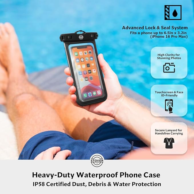 STOVER 5/10/25/30/40/55L Waterproof Backpack- Floating Dry Bag for Kayaking, Travel, Beach, Hiking, & Camping, Men/Women-StrideForce Fitness