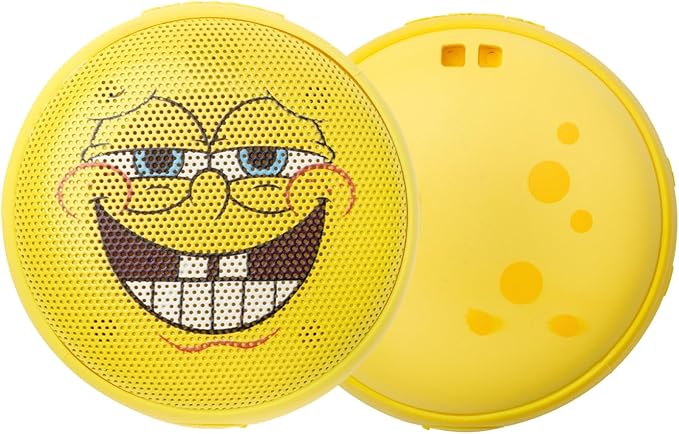 Speaqua Cruiser Spongebob Grin, Waterproof Bluetooth Speaker, Small Portable Speaker, Beach Accessory, Portable Outdoor-StrideForce Fitness