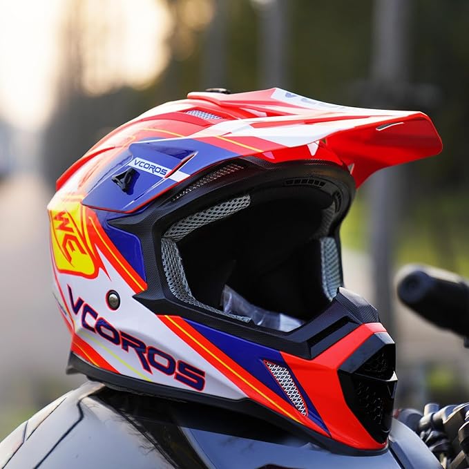 VCOROS H637 Adult Motocross Helmets ATV Dirtbike BMX MX Offroad Adventure UTV Helmets DOT Approved-StrideForce Fitness