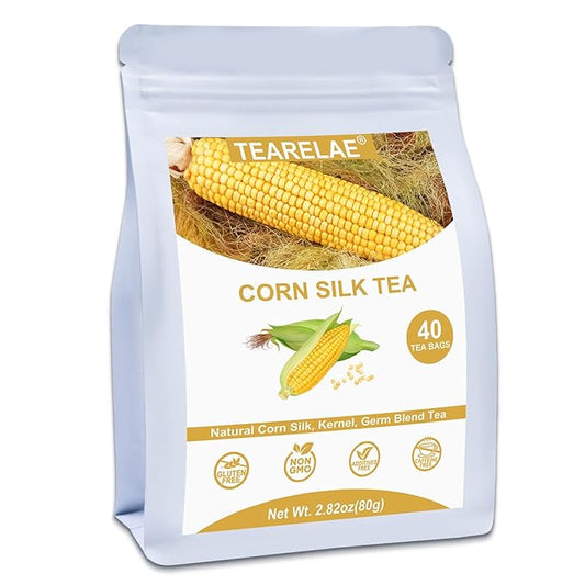 TEARELAE - Corn Silk Tea Bags, 40 Count - Premium Natural Whole Corn Tea with Mild Sweetness - Non-GMO - Caffeine-free - Promote Kidney Health-StrideForce Fitness