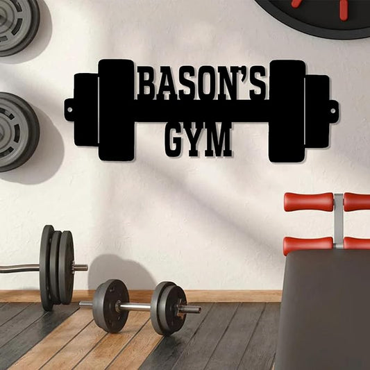 Luxury Personalized Gym Metal Sign, Custom Home Gym Decorations, Gifts for Fitness Lovers, Workout Room Decor, Gym Signs, Christmas Gifts 10-StrideForce Fitness