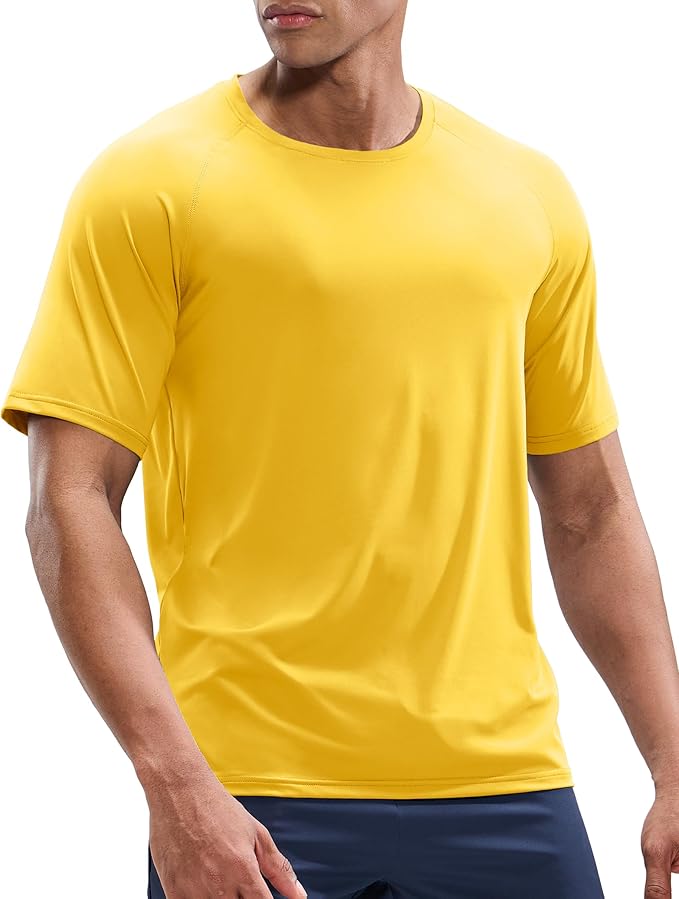 MIER Men's Dry Fit Workout T-Shirts Athletic Running Tee Short Sleeve Crew Neck Gym Tops, Polyester, Moisture Wicking-StrideForce Fitness