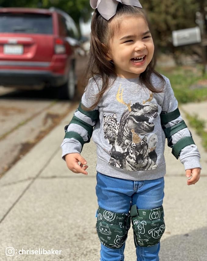 Soft-Style Kids Knee and Elbow Pads with Bike Gloves, Flexible Impact-Resistant Gear for Ages 2-11, Designed for Balance Bikes, Roller-Skating, and Skateboarding-StrideForce Fitness