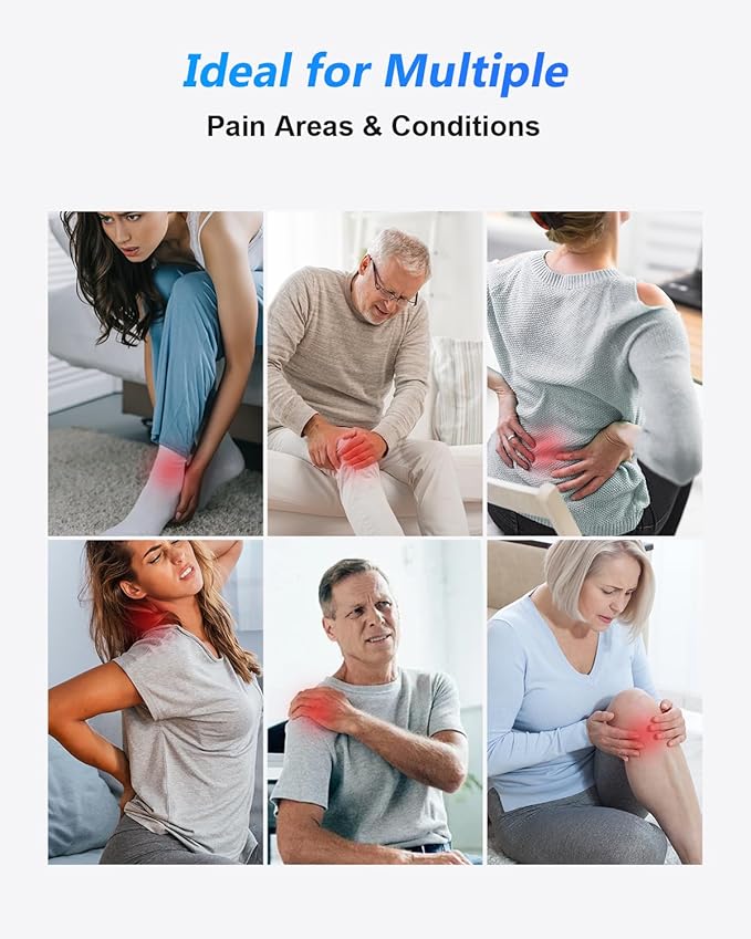 TENS Unit Muscle Stimulator for Pain Relief Therapy–Dual Channel 24 Modes TENS Machine&EMS Muscle Stimulator,Upgraded Large Screen Portable Muscle Stimulator for Back,Shoulder,& Neck Pain with 10 Pads-StrideForce Fitness