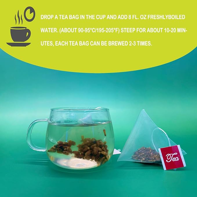 Samcci - Milk Thistle Tea Bags, 50 Teabags, 3g/bag - 100% Natural Milk Thistle Seeds Support Liver Herbal Tea, Caffeine Free - No Additives - No Sugar - Non-GMO - No Gluten-StrideForce Fitness