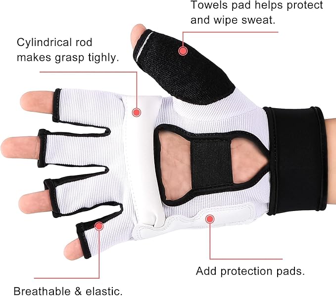 FitsT4 Sports Half Mitts MMA UFC Training Boxing Punch Bag Martial Arts Gloves-StrideForce Fitness