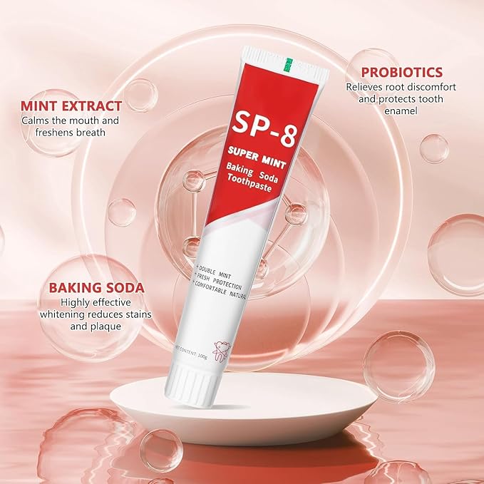 Super ProbioticSp-8 Toothpaste, Sp 8 Pasta Dental, SP-8 Toothpaste, Pasta Dental Sp-8,SP8 Probiotic Toothpaste, Deep Cleaning Care Toothpaste