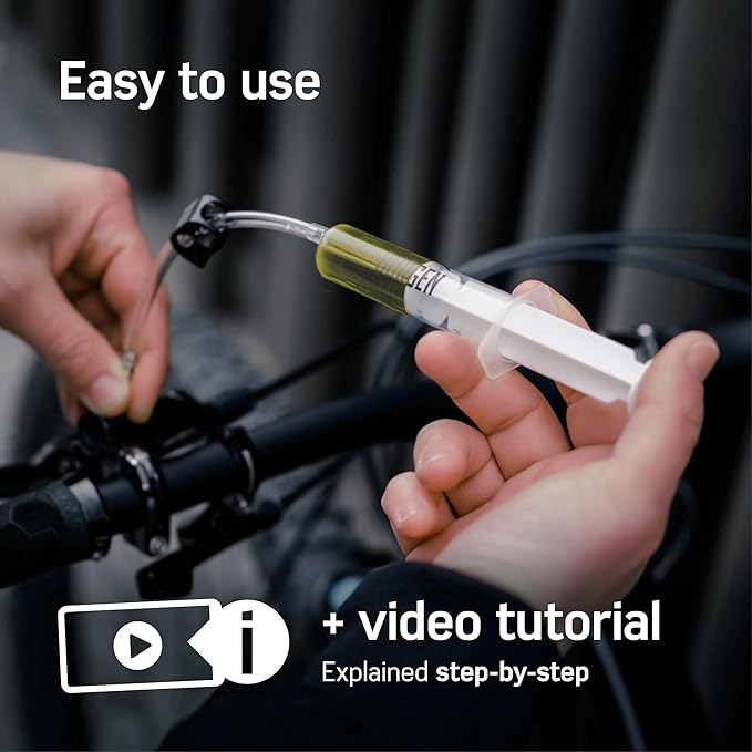 Borgen Bleed kit Compatible with AVID SRAM Hydraulic disc Brakes I Bike Brakes Service kit I Bleeding kit with Step-by-Step Instructions for The Perfect Bleeding of The Brake-StrideForce Fitness