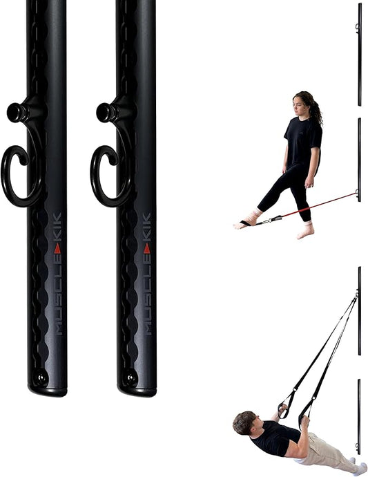 Aluminum Wall-Mounted Anchor Fitness System - Adjustable, Multi-Functional, Space Saving Home Gym Solution for Strength Training, Workout Goals | 100+ Exercises, Easy Installation, 300lbs Capacity
