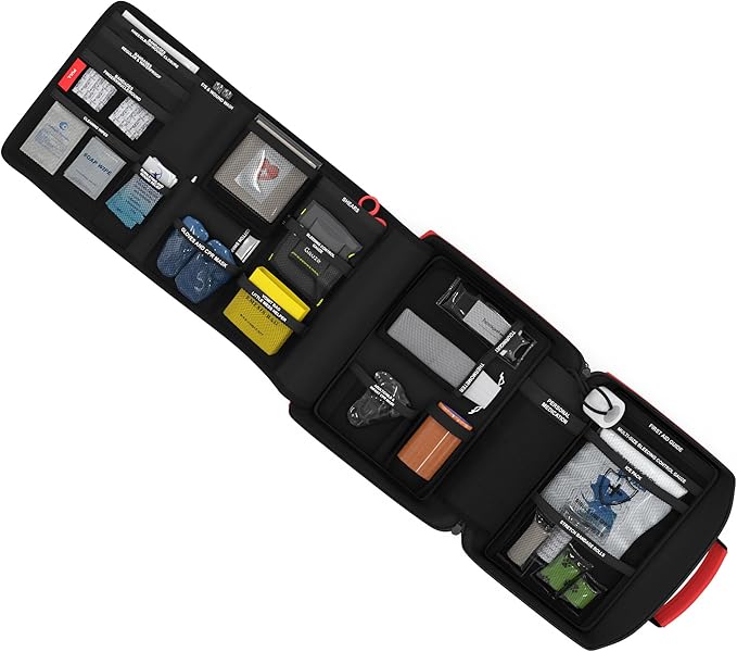 Family First Aid & CPR Kit - Emergency Medical Kit for The Entire Family, Child, Kids, and Youth. Perfect for Camping, Travel, Car, Hiking, Sports, Outdoor, and Home - First Aid Guide Life Safety Pro-StrideForce Fitness