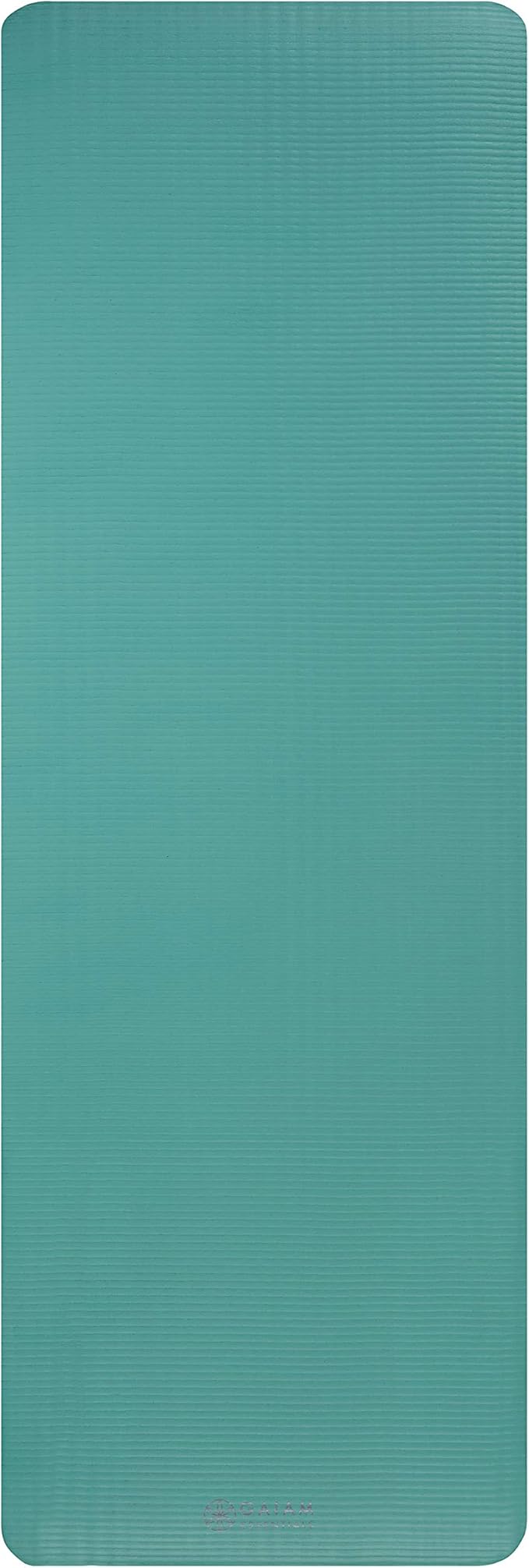 Gaiam Essentials Thick Yoga Mat Fitness & Exercise Mat with Easy-Cinch Yoga Mat Carrier Strap, 72"L x 24"W x 2/5 Inch Thick-StrideForce Fitness