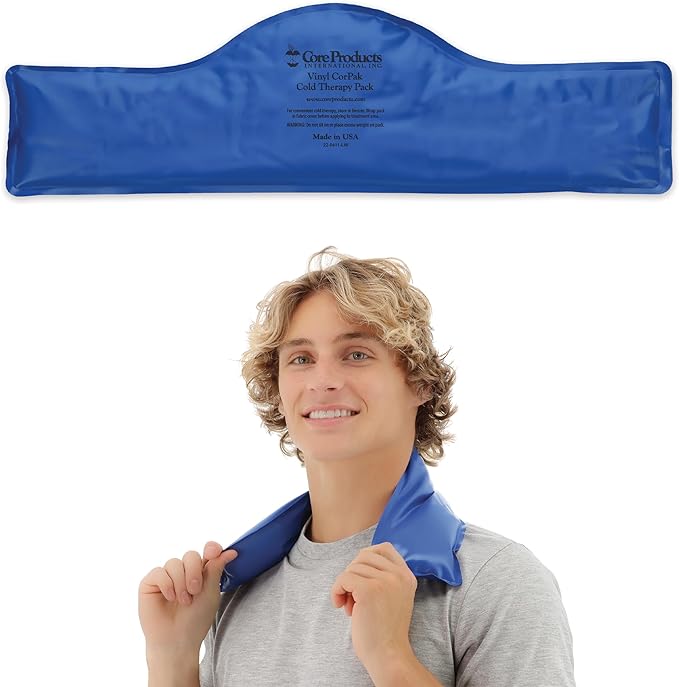 Core Products Flexible Vinyl Intense Cold Therapy Pack for Neck - 6" X 20"-StrideForce Fitness