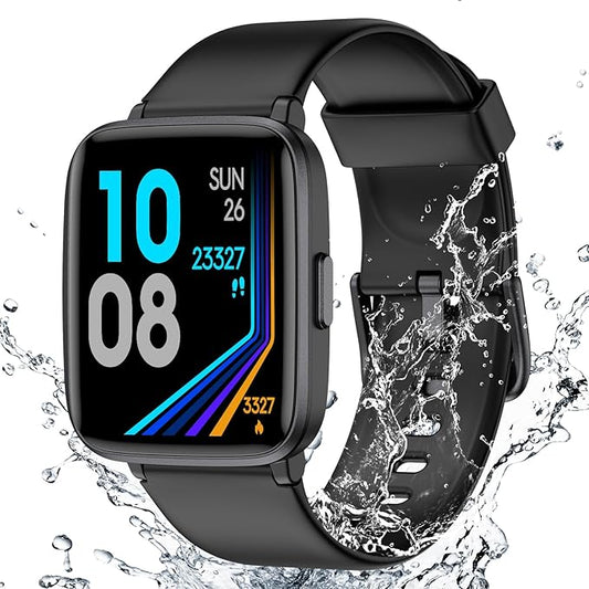 Fitness Tracker Watch with Heart Rate Monitor 5ATM Waterproof